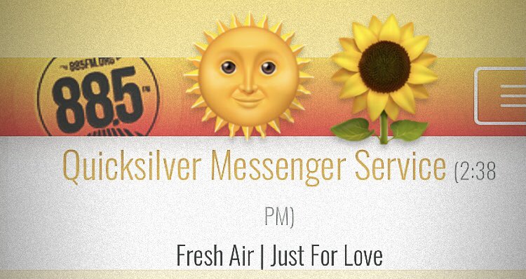 CoryKirkLA's tweet photo. Ty #Radio! 📻Perfect-n-rad rock-n-roll Sunday! #jonimitchell #helpme #gratefuldead #unclejohnsband #judycollins #whitebird #leonrussell #tightrope 🎪🎸#catpower #izzyspring #Melanie #Marley 🌻🌞Happy Spring @BobWNT &amp; @MImi_TheSound @885fmsocal! Season’s on point alreads!#FreshAir https://t.co/lKML6me5o3