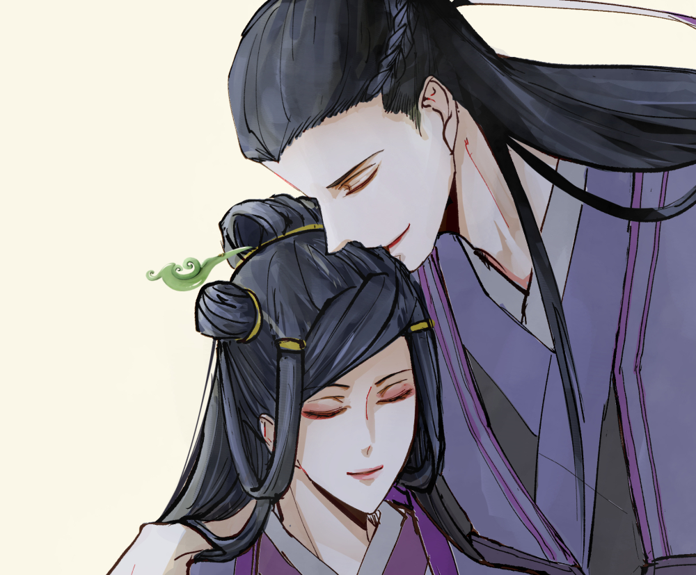 「あの簪は天国でさしてあげて😭😭😭

#魔道祖師 #江楓眠 #虞紫鴛 」|こず＠脱稿したいのイラスト