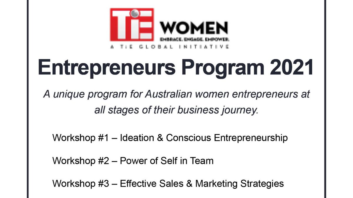 Only a few days left to send in your applications! Australian first prize AU$1,000 and an opportunity to pitch in Dubai to win US$100,000. Apply here today: forms.gle/UCJXCNgJr2cDVq… 
#womeninbusiness #entrepreneurship #mentoring #program #womenentrepreneurs #Australia <a href="/women_tie/">TiE_Women</a>