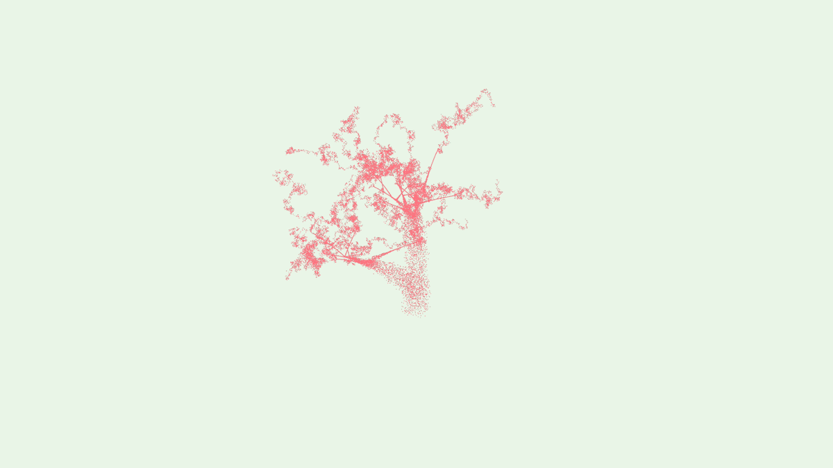 42noir's tweet photo. Our simple 3D tree generator!🌳

#generativeart #maxmsp #cycling74 https://t.co/qKPD0QN01y