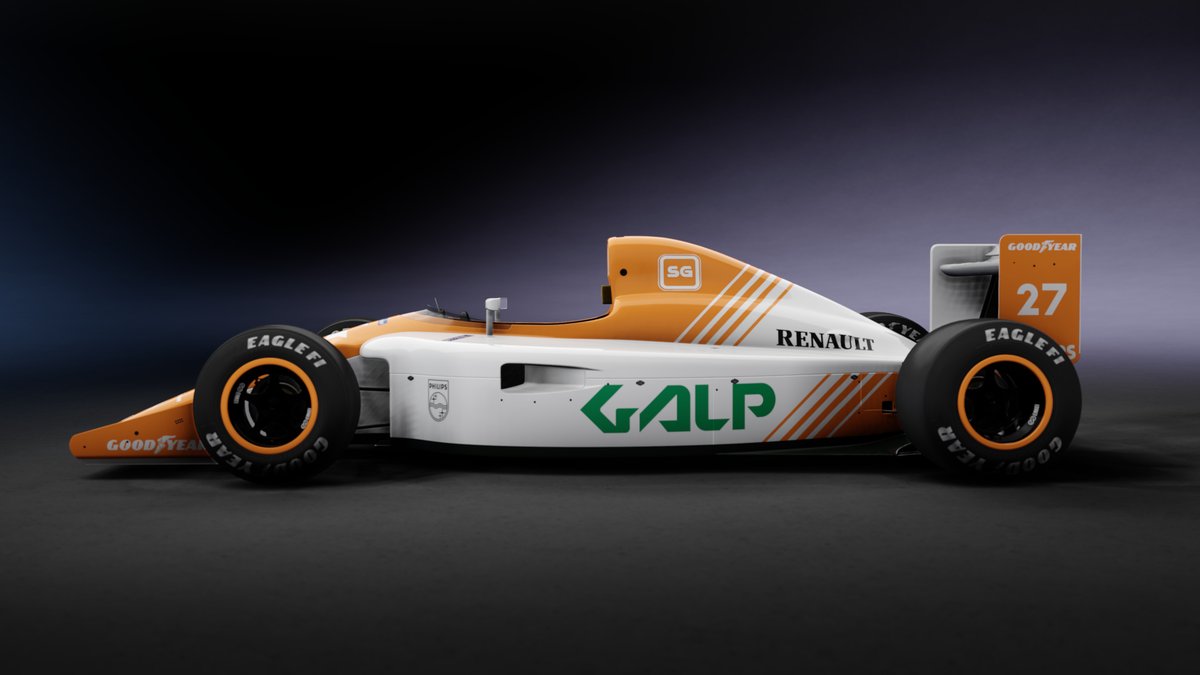 skolvic's tweet image. New retro GALP (Portuguese gas and oil company) livery for the RSS Formula 90 mod now available on Race Department.

It's my first time to make a livery for this mod, so I need to practice more to improve this livery.

I hope you like it.

#assettocorsa #formula1 #racesimstudio