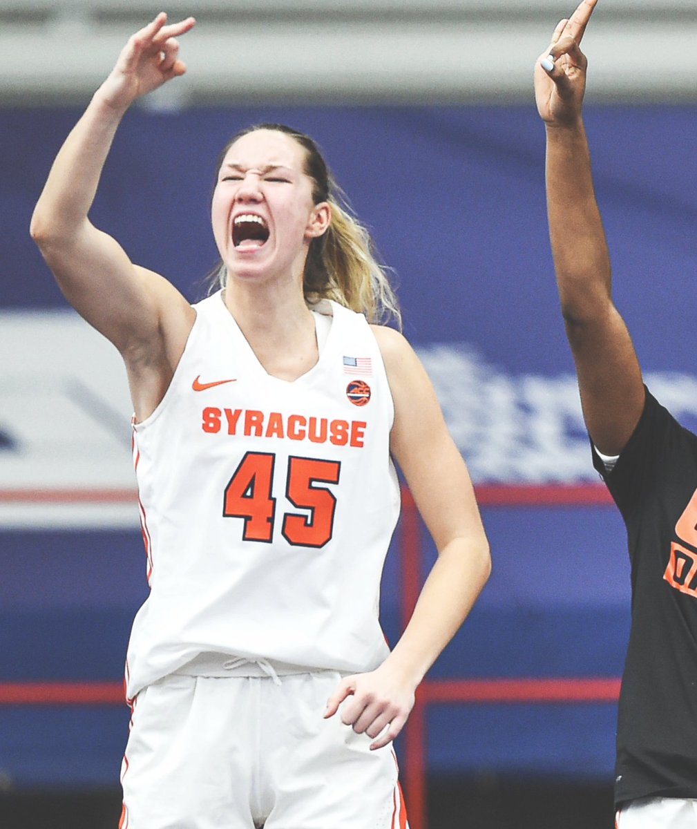 accnetwork's tweet photo. .@Cuse_MBB              @CuseWBB
                          🤝                                
              winning in March https://t.co/z0ZGc0JFhj