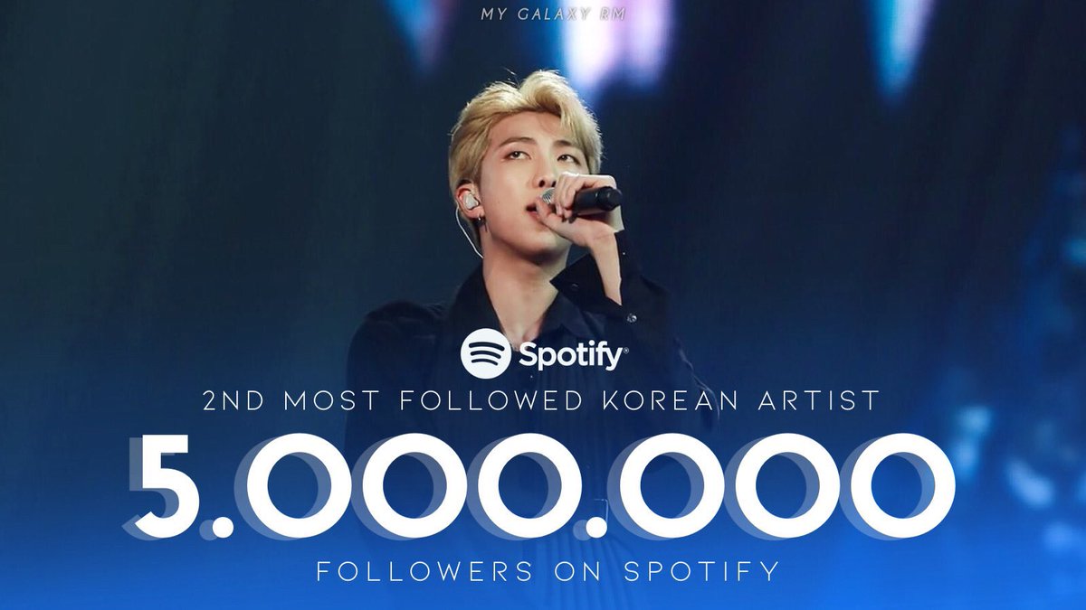 btsbrasil_on's tweet photo. [CHART] 21.03.21 | #RM (@BTS_twt) ultrapassou a marca de 5 MILHÕES de seguidores no Spotify, sendo o segundo artista solo coreano mais seguido da plataforma, atrás apenas do #JHOPE!

Parabéns, Joon! Que o seu maravilhoso trabalho chegue a mais pessoas! 🐨✨💜 https://t.co/jk9A44xetl
