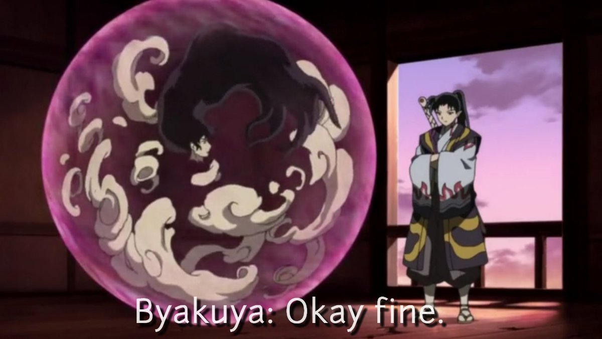 Natalie34787885's tweet photo. Naraku being mean to Byakuya.
😂🤣
#Inuyasha #Inuyashafinalact #Naraku #Byakuya https://t.co/pgWHOhOgEK