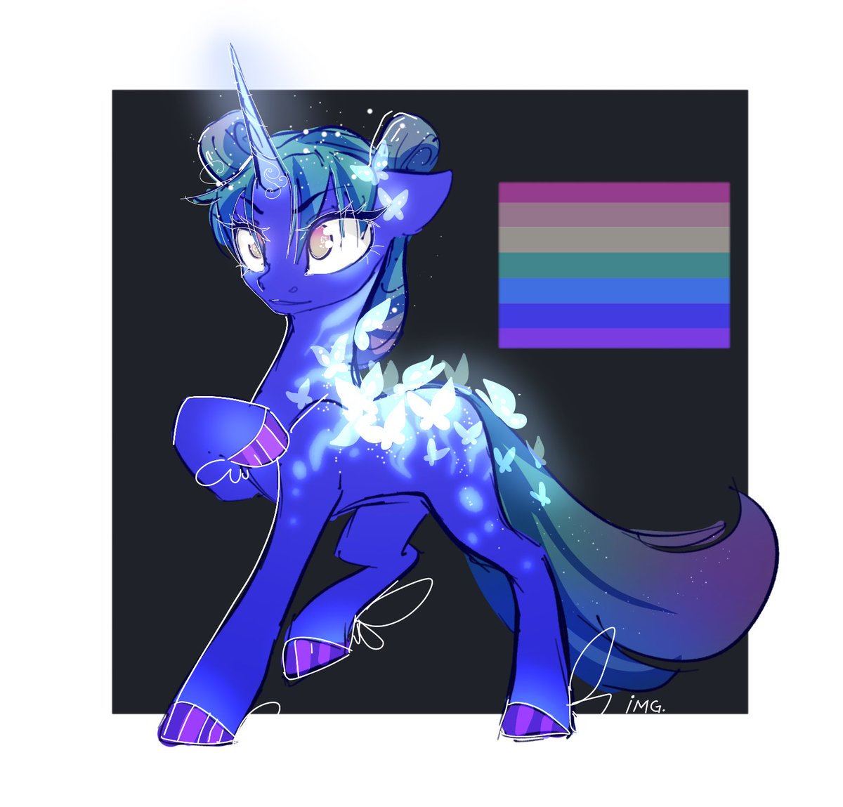 ColdBrewDiamond's tweet photo. Art payment for @/burn._in_.heaven from Instagram 🤗. So glad you liked this and thank you for giving me my new OC 🥰. #mlpoc #mirrorpool #light https://t.co/y6jIiy43Oh