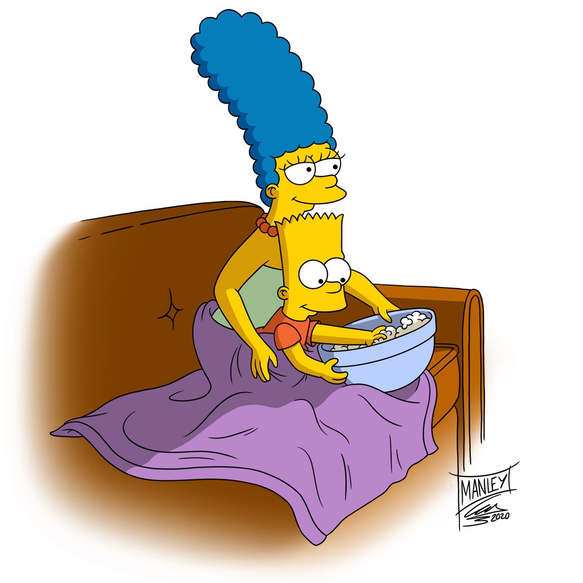 AndyManley3's tweet photo. I designed a tattoo for my mom. 

Also, the 700th @TheSimpsons episode premieres tonight! It’s the first episode that I helped with when I was hired last summer, which makes it even more special for me. https://t.co/3XgcqIz3Qk