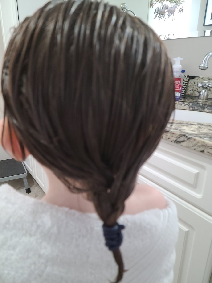 H's first braid! #boyswithbraids #haudenosauneehair #mohawkhair #boyswithlonghair