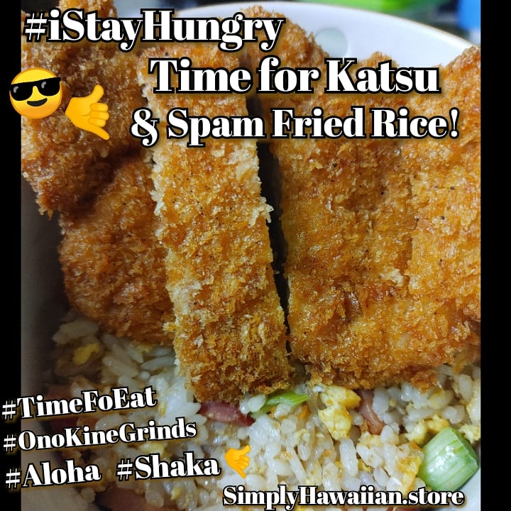 SimplyHawaiian's tweet photo. Who else is diggin into some #Katsu ?!?
#SpamFriedRice #OnoKineGrinds
--> https://t.co/E0iOY4lWtv
ππ€
#PoweredByLauLau #NoWorryBeefCurry #iStayHungry #TimeFoEat #GrindAction https://t.co/8eDm0O6akw