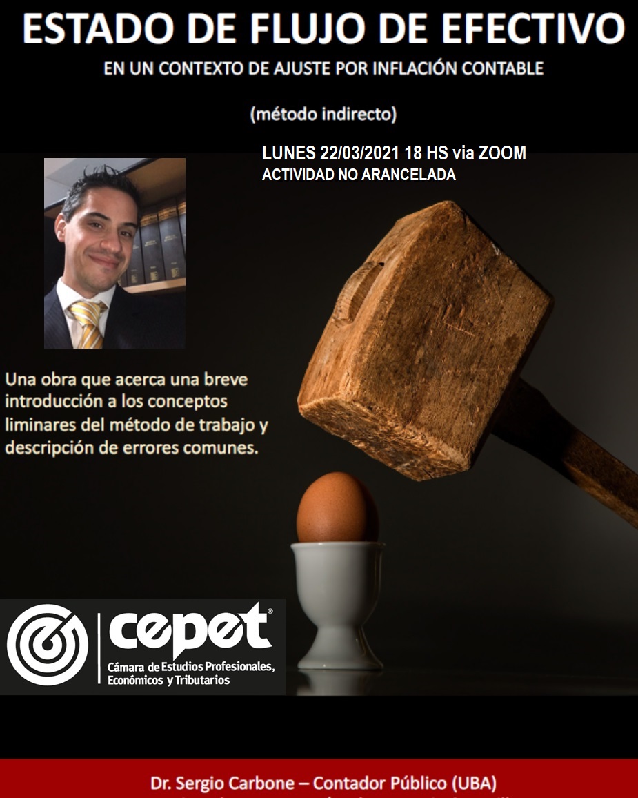 CePeT_oficial's tweet photo. 📢No te pierdas el 22/03 18 hs al Dr. @ContadorCarbone "Estado de flujo de efectivo ajustado por inflación contable"

📍Actividad no arancelada

✅Inscríbete hasta mañana 22/03 a las 13hs
https://t.co/CIErg0sN9g

❗Hazte miembro de tu cámara sin cargo! 👇
https://t.co/xucbNtGuWW https://t.co/41t27H0S36