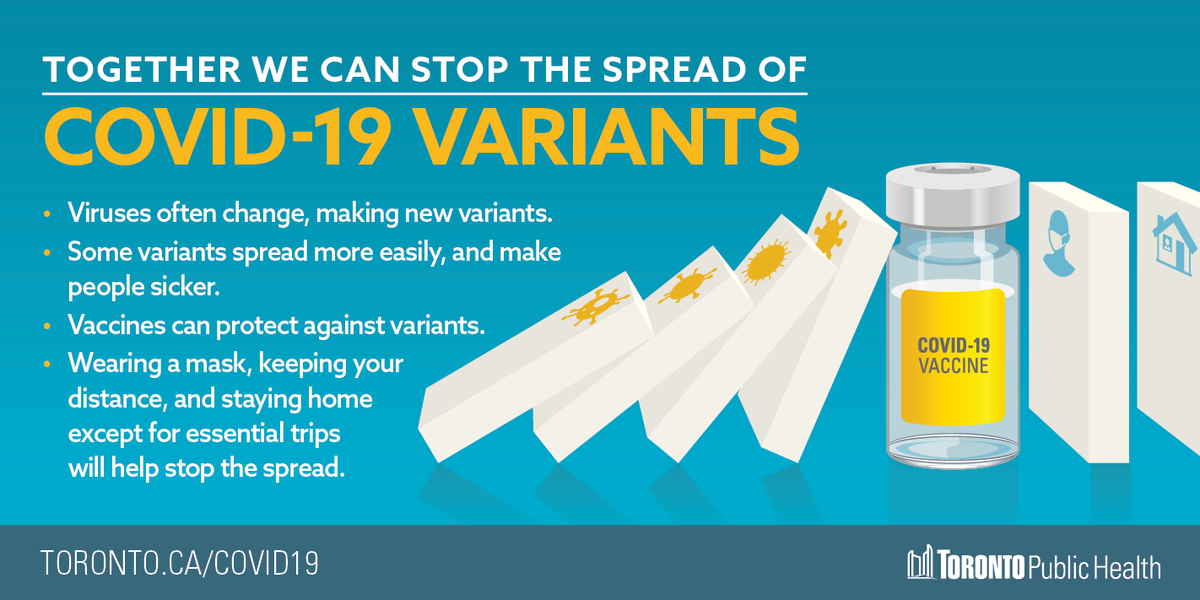 joe_cressy's tweet photo. Together we can stop the spread of COVID-19 variants. As vaccination efforts ramp up in our city, we must continue to practice self-protection and follow @TOPublicHealth advice to keep each other safe. https://t.co/WjINtRAD9G https://t.co/PN5vCJ7OhX