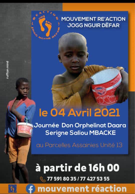 ParcellesD's tweet photo. Journée de Don , #Orphelinat DAARA S.S.MBACKÉ  le 04 avril 2021 . #PA 
Le social #MOUVEMENT_RE'ACTION https://t.co/ijKEJ632ru