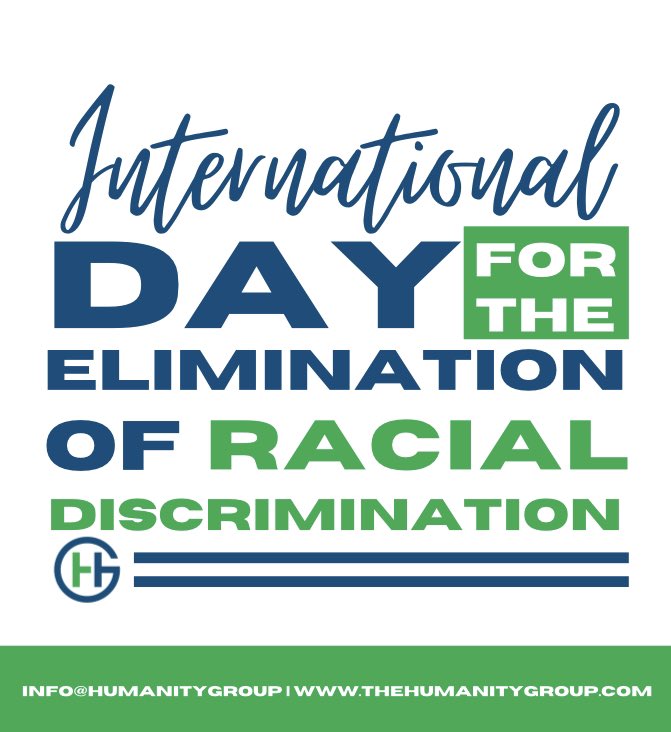 GroupThg's tweet photo. March 21st is International Day for the Elimination of Racial Discrimination! 🤝 https://t.co/TbKEXVwtnX
