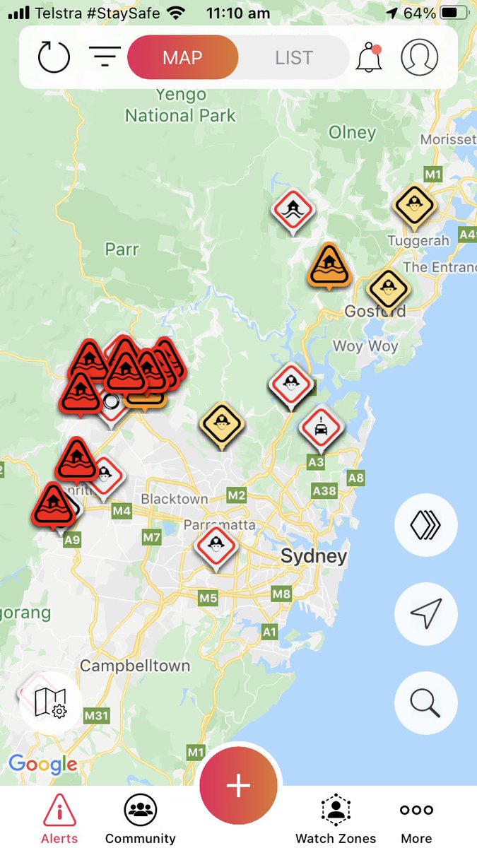 RedHelmetTech's tweet image. 🔴Evacuation Orders &amp;amp; 
🟠Evacuation Warnings along the east coast of #Australia #NSWFloods #alert2me