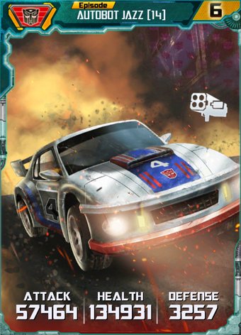 4. The 14th 07 movie figure was a Jazz figure5. Jazz has had the number 14 in trading card games6. Take the first and last digits of "1984." There you go.7. G1 Jazz was a Porsche 935 Turbo. Add the first and last digits. 9+5=14. Ignore the 3 Lmao.