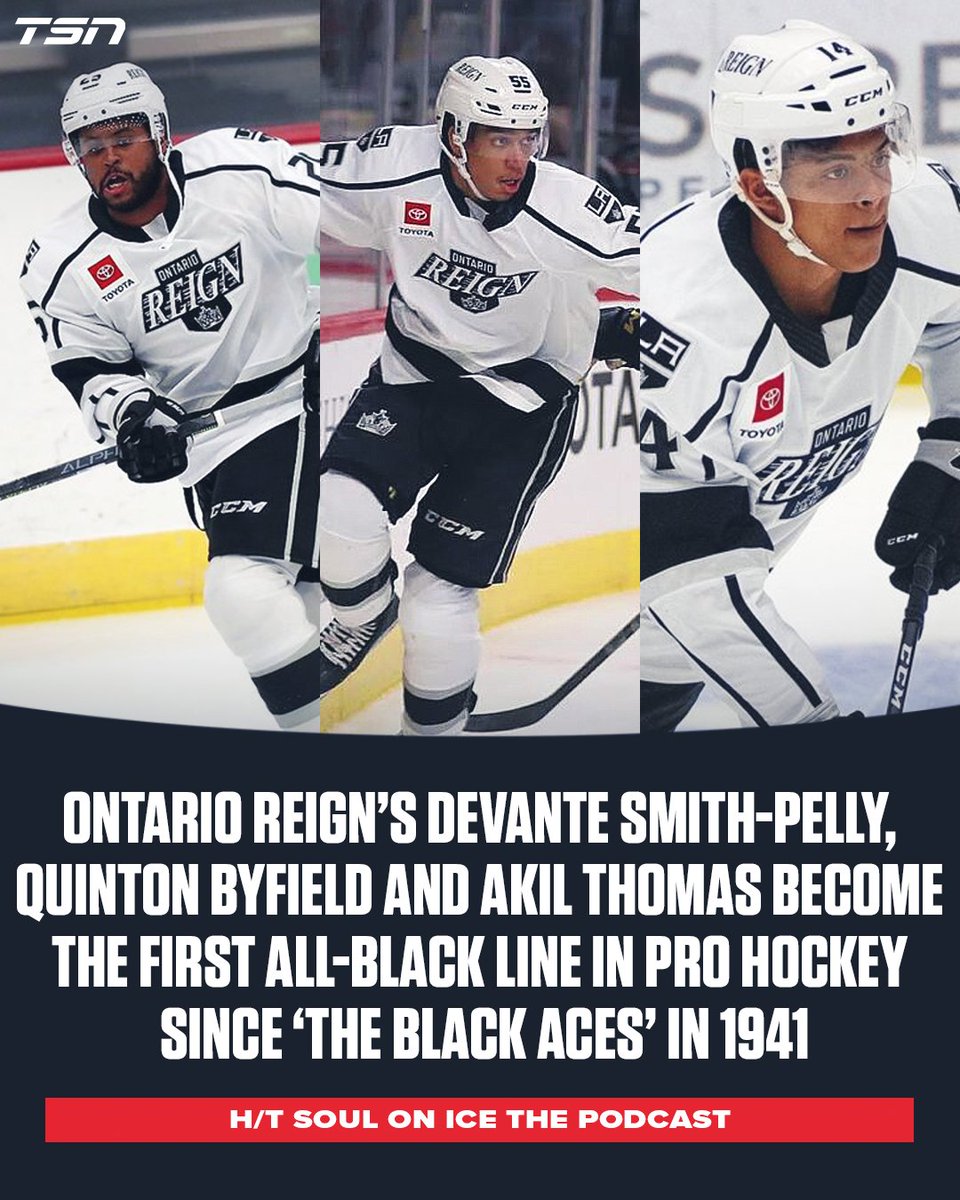 Smith-Pelly, Byfield and Thomas become first all-Black line in Pro Hockey since 1941 "Black Aces"

MORE: bardown.com/smith-pelly-by…