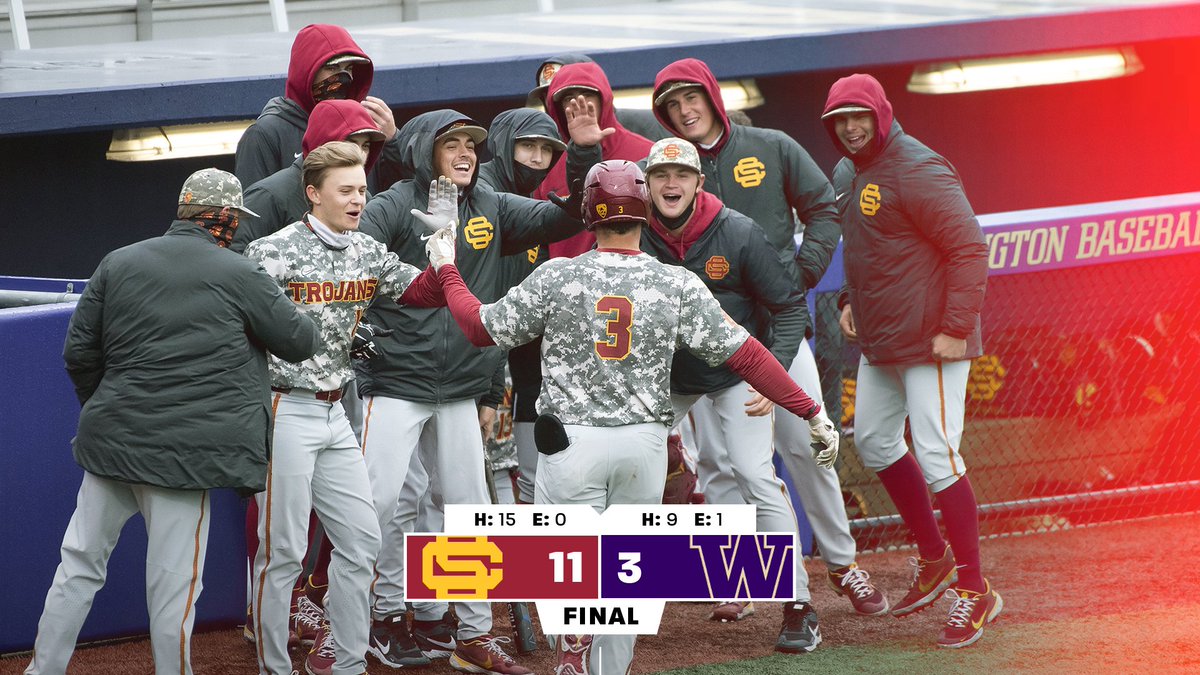FINAL | Trojans' bats come alive as they sweep the Huskies!

USC 11, WASH 3

#FightOn