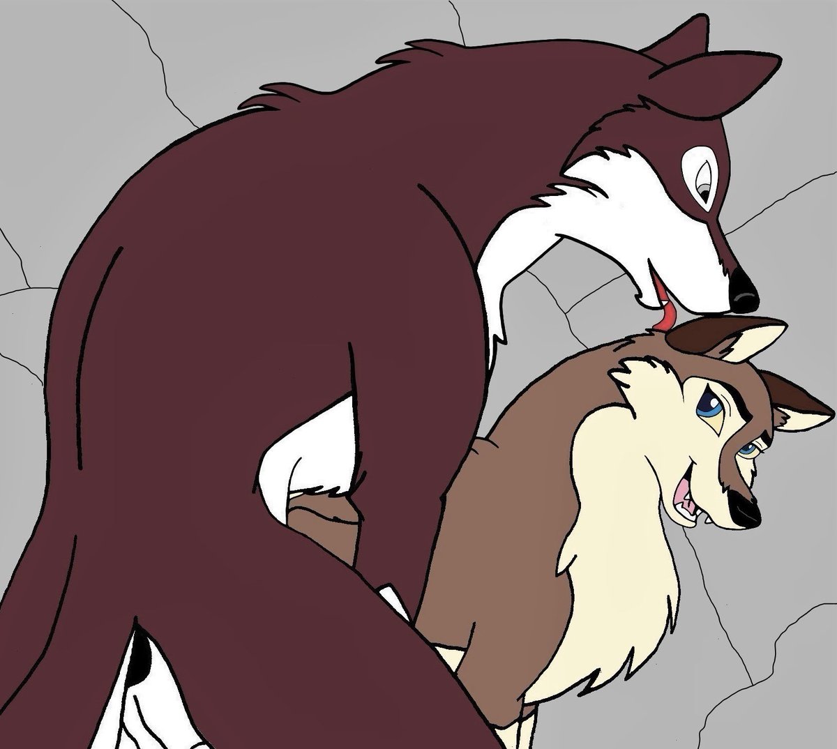 Aleu and Taku mating of true love 
#Balto #Aleu #Taku #feral #Balto2