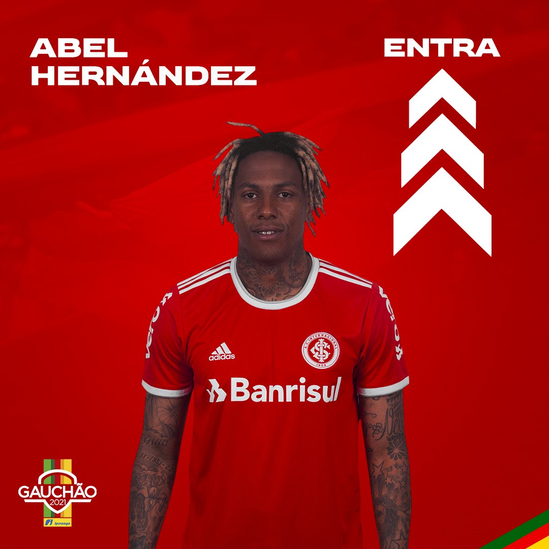 SCInternacional's tweet photo. (NHAxINT) ⏰ 12'/2T: Substituição no Inter! #VamoInter 🇦🇹 https://t.co/hqyIJV38yh