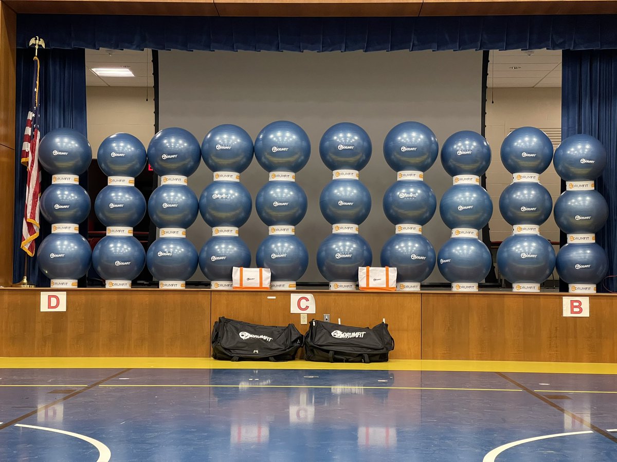 McCabePhysEd's tweet photo. Super excited to teach my first ever cardio drumming 🥁 units this week! @drumfit is coming to @ConestogaElem thanks to a very generous grant from @PMEdFoundation. So grateful! 🙏🏻 #PMPhysEd #ElemPE #PhysEd https://t.co/S5543T56n5