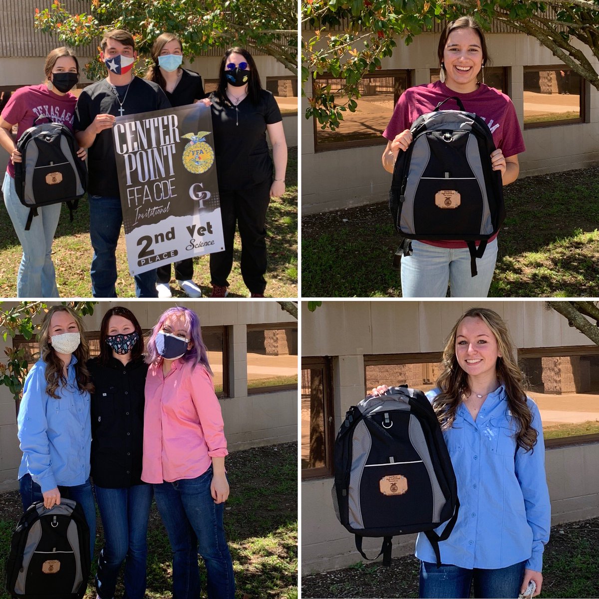 CiboloCreekFFA's tweet photo. The Vet and Floral team competed at Center Point on Saturday. Vet 2nd place. Katie 4th high individual. Floral placed 4th. Kyleigh 2nd high individual. Way to go kiddos!! Keep it up! 
@SCUCISD @scucisd_cte @Steele78108 @SamuelClemensA1 @SamuelClemensHS https://t.co/IOBdqxWuRy