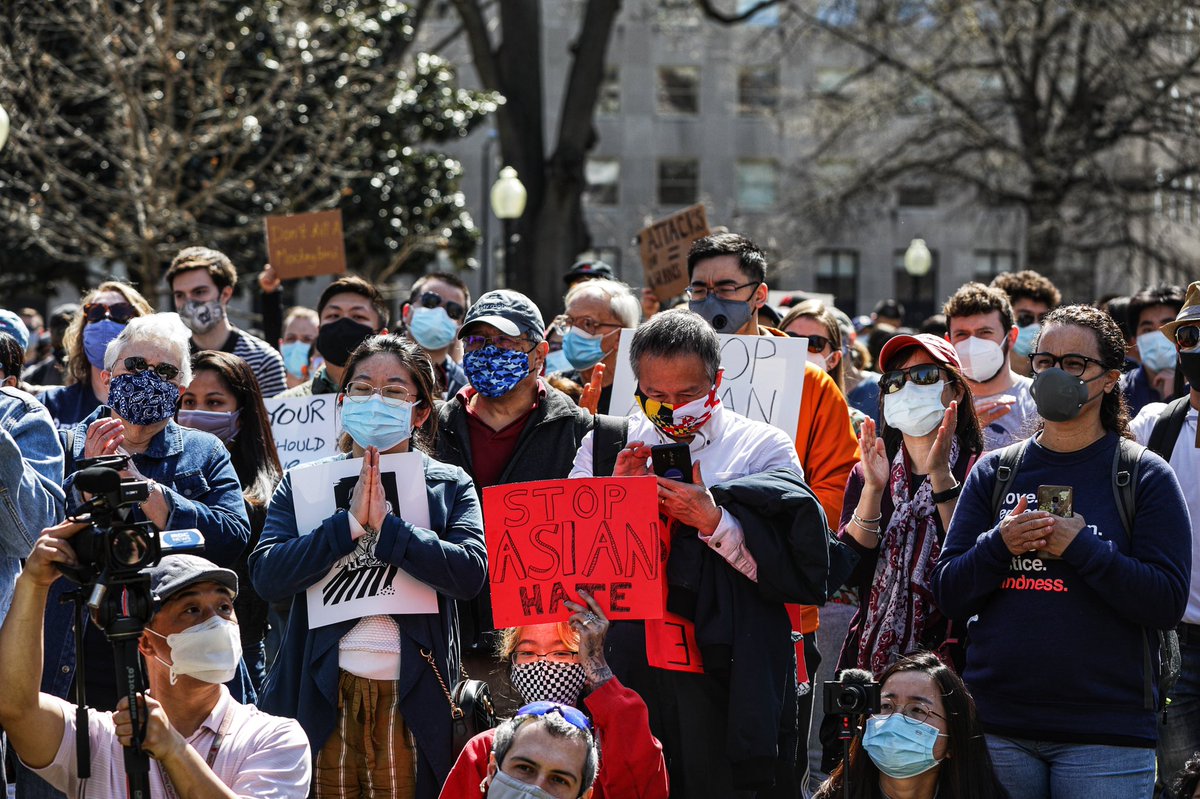 ValeriePlesch's tweet photo. Today’s #stopasianhate rally in Washington, DC organized by the Coalition on Human Needs, OCA National, @PIVOTorg and Community Justice Action Fund. #washingtondc #dc #protectAAPI #aapi #asianamerican #photojournalism https://t.co/6ExEP5yuS6