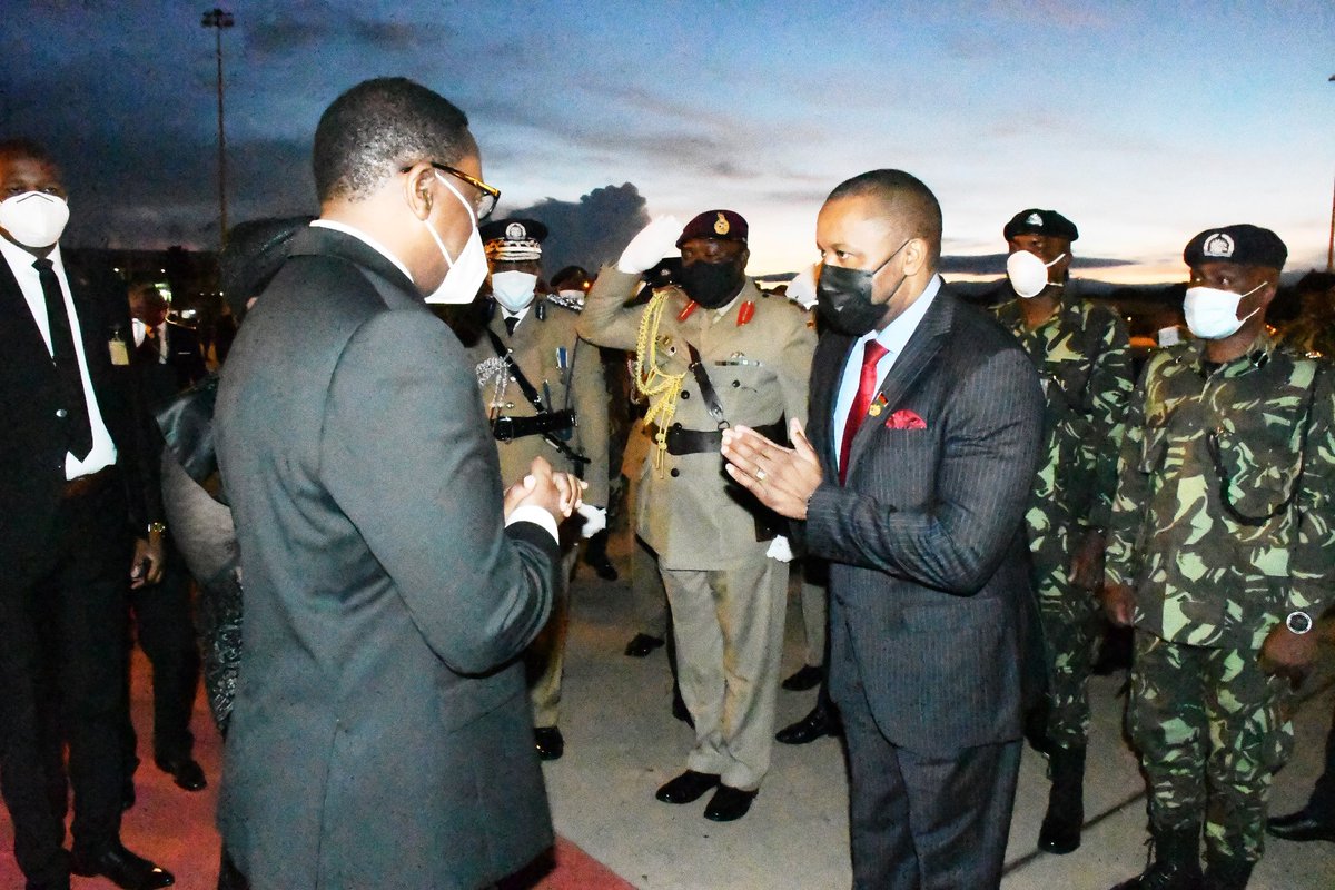 MalawiGovt's tweet photo. PICTORIAL 

President Dr. @LAZARUSCHAKWERA has left the country for #Tanzania to attend State funeral for the late President Dr @MagufuliJP

Pics by Lisa Kadango https://t.co/yvG5wra4X8