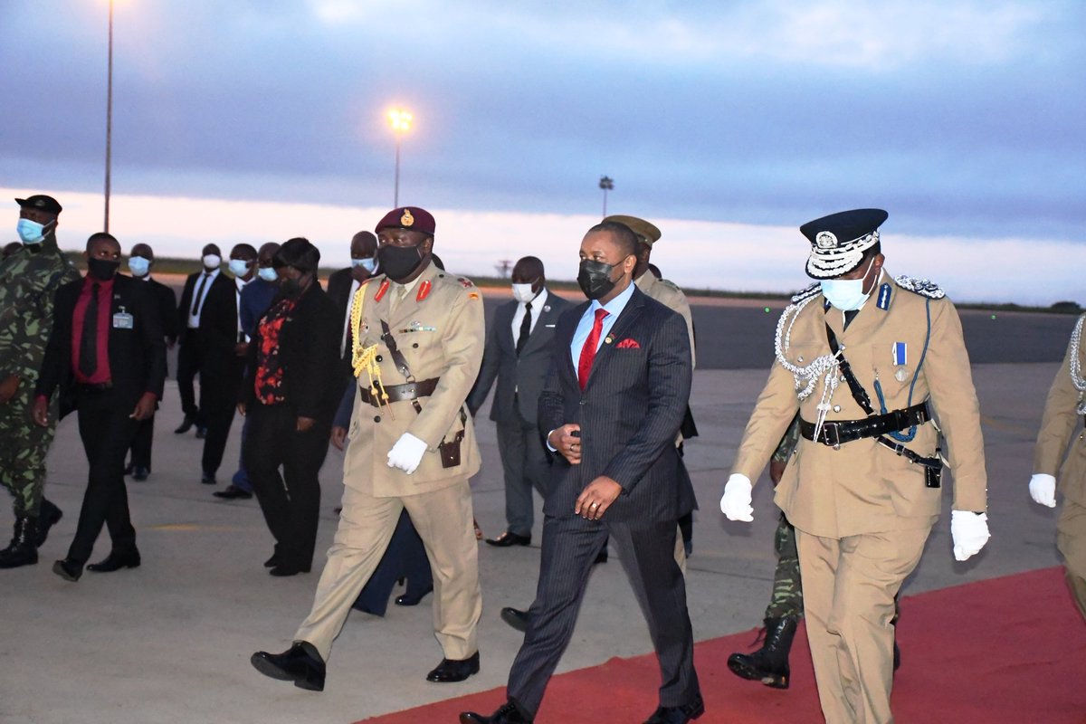 MalawiGovt's tweet photo. PICTORIAL 

President Dr. @LAZARUSCHAKWERA has left the country for #Tanzania to attend State funeral for the late President Dr @MagufuliJP

Pics by Lisa Kadango https://t.co/yvG5wra4X8