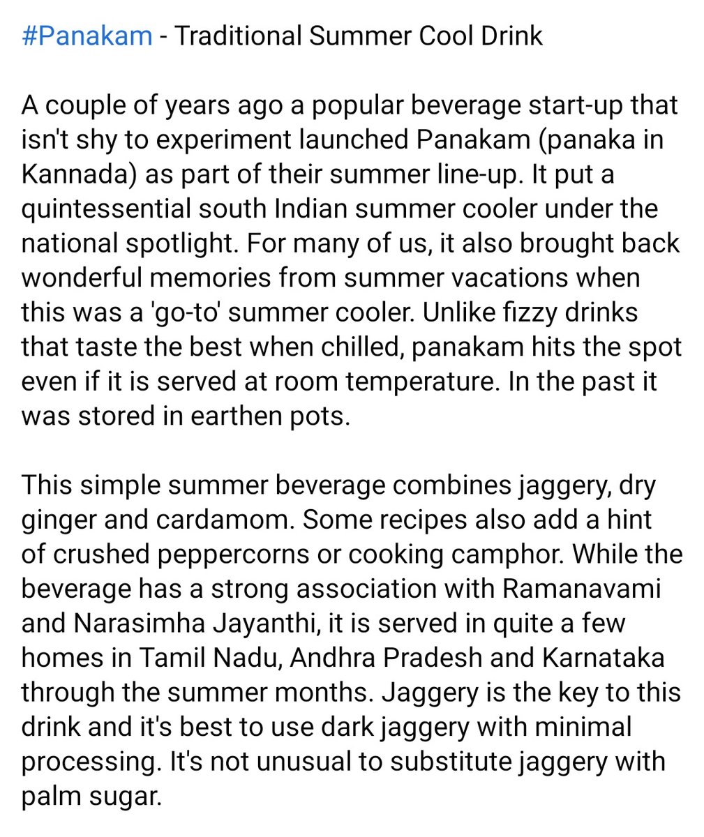 SweetKaramCoffe's tweet photo. Panakam, the traditional summer cooler ! Available in our #online #store now! Gear up to beat the heat 🙂
#22ndMarch #India #summer #summerof2021 #coolers #traditional #food #foodie #TamilNaduElections2021 #TamilNadu #bodycooler #Trending #eatlocal #healthylifestyle #health https://t.co/4OzthYjfTR
