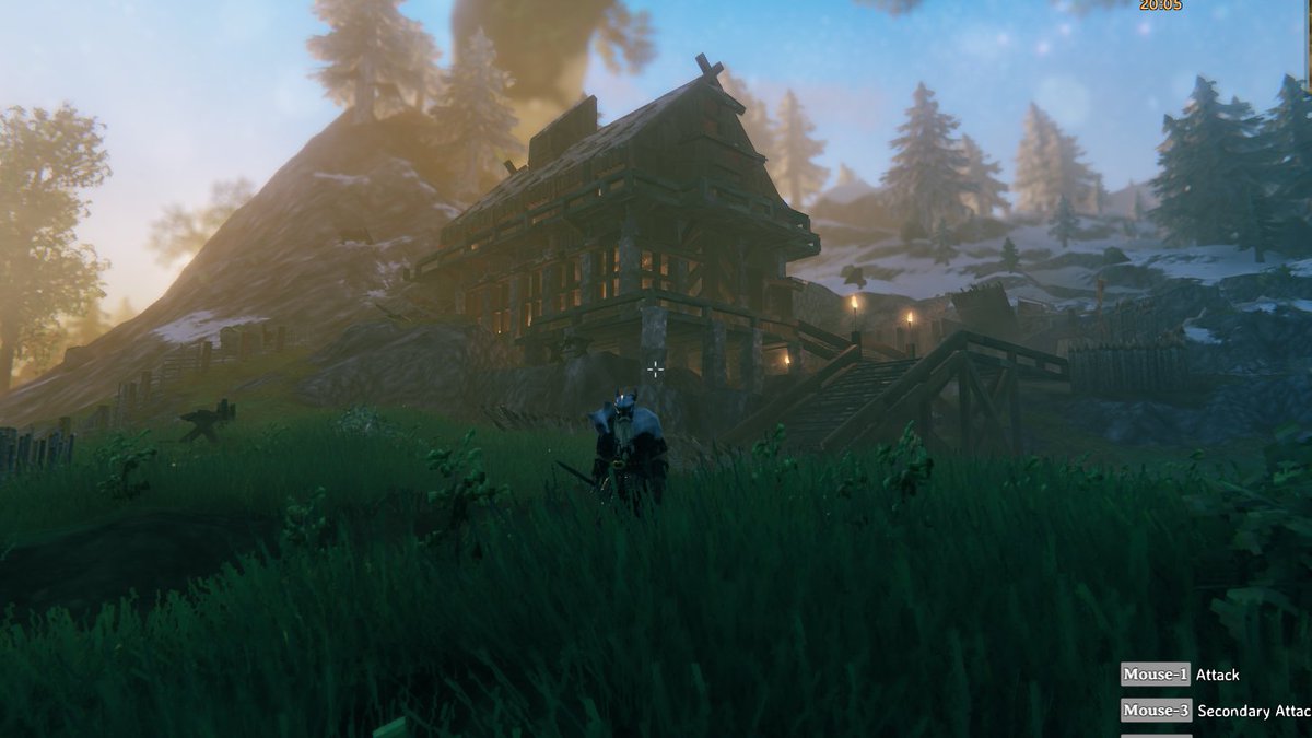 AngryBullOne's tweet photo. Cozy Mountain Lodge! #valheimgame #valheim https://t.co/z9Vn0CNsAe