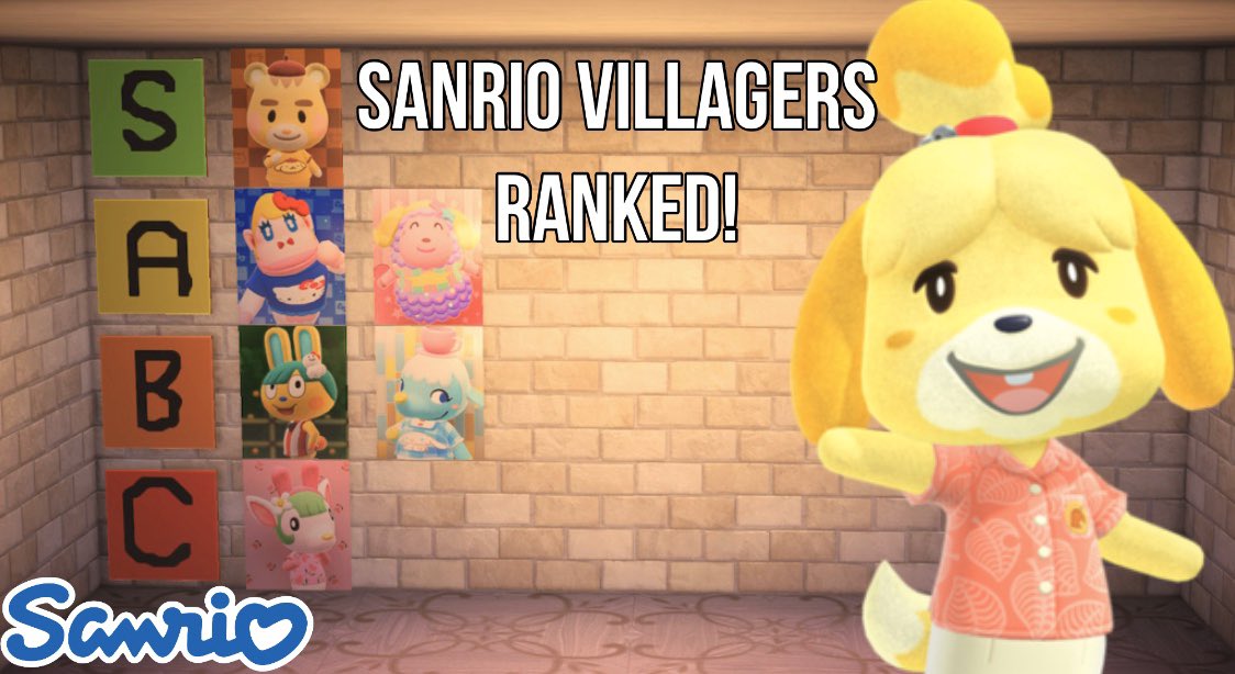 JayMillyVids's tweet photo. Sanrio Villagers Ranked! (Tier List) https://t.co/vt87gIbNAk #AnimalCrossingNewHorizons #AnimalCrossing #ACNH #Sanrio #Sanrioacnh #Nintendo #NintendoSwitch #YouTubeCouple #Amiibo #ACNHDesigns #acnhinspo #acnhdreamaddress #ACNHtrade #ACNHturnips #ACNHedits #ACNHFun https://t.co/iJaZOtl4W7