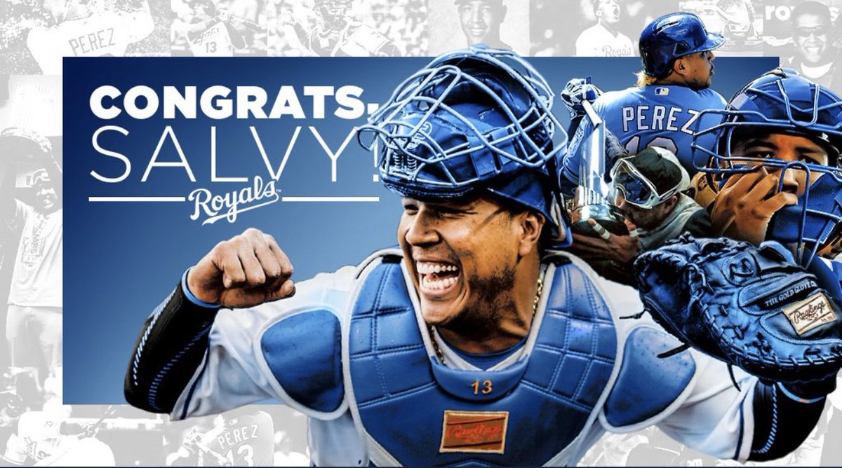 SalvadorPerez15's tweet photo. Today was a very emotional day for me. I want to thank the God for giving me the opportunity to stay in KC! I want to thank my family, Dayton Moore and Mr. Sherman for believing in me. I want to thank my teammates and coaches too.

To the fans in KC, thank you for your support 💙 https://t.co/TajZ39uqcZ