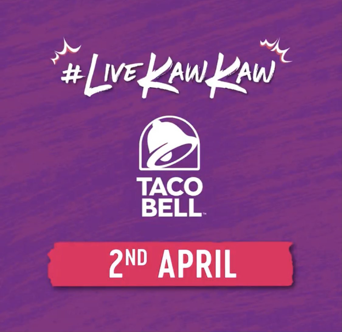 Twt_Cyberjaya's tweet photo. Finally, Taco Bell akan dibuka di Cottage Walk, Cyberjaya pada 2 April 2021. Cawangan pertama di Malaysia.

#LiveKawKaw https://t.co/ShFebormow