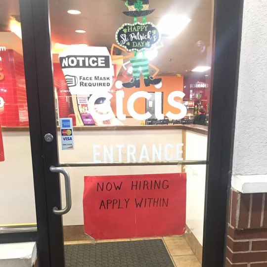 Coming_Soon_87's tweet photo. NEED A JOB, CICIβS PIZZA ON PINES ROAD IN SHREVEPORT IS NOW HIRING.....π€
#GOAPPLY
#GOODLUCK
π₯ #newsatitsbest π₯ https://t.co/dle5eAFLNQ