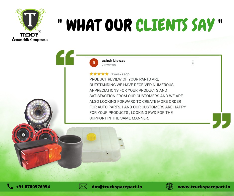 trendytruckpart's tweet image. Look What Our Client Have To Say About Us 😍
 
Customer Satisfaction And Trust This Is What Make Us Happy😍❤

Thank You For All Love And Support For TRENDY🙏

#trendytruckpart #AutomotiveSpareParts #automobilecomponents #automotive #automobile #truck #trucksparepart #autoparts