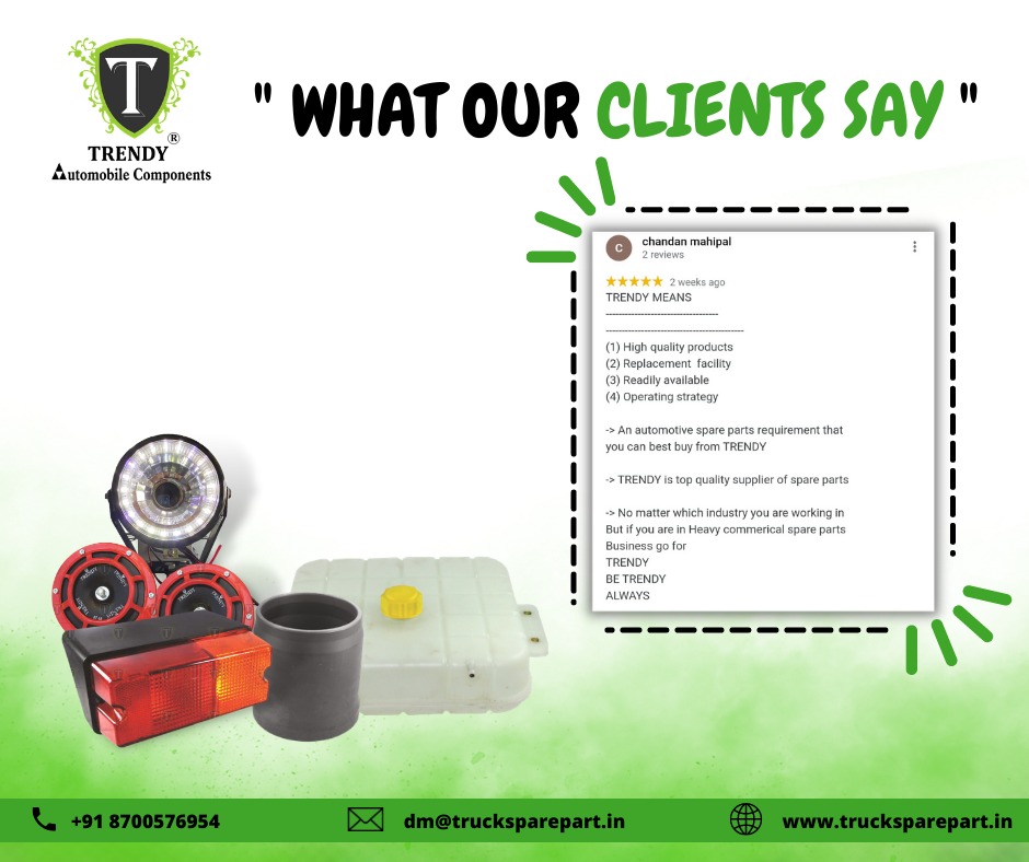 trendytruckpart's tweet image. Look What Our Client Have To Say About Us 😍
 
Customer Satisfaction And Trust This Is What Make Us Happy😍❤

Thank You For All Love And Support For TRENDY🙏

#trendytruckpart #AutomotiveSpareParts #automobilecomponents #automotive #automobile #truck #trucksparepart #autoparts
