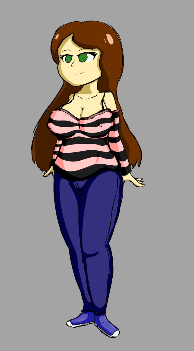 hat_tippy's tweet photo. original in doodle form with shading, (just trying new things) will make lines refined after back view. #tippyhat #OC #nsfw https://t.co/zIfR79JzIS