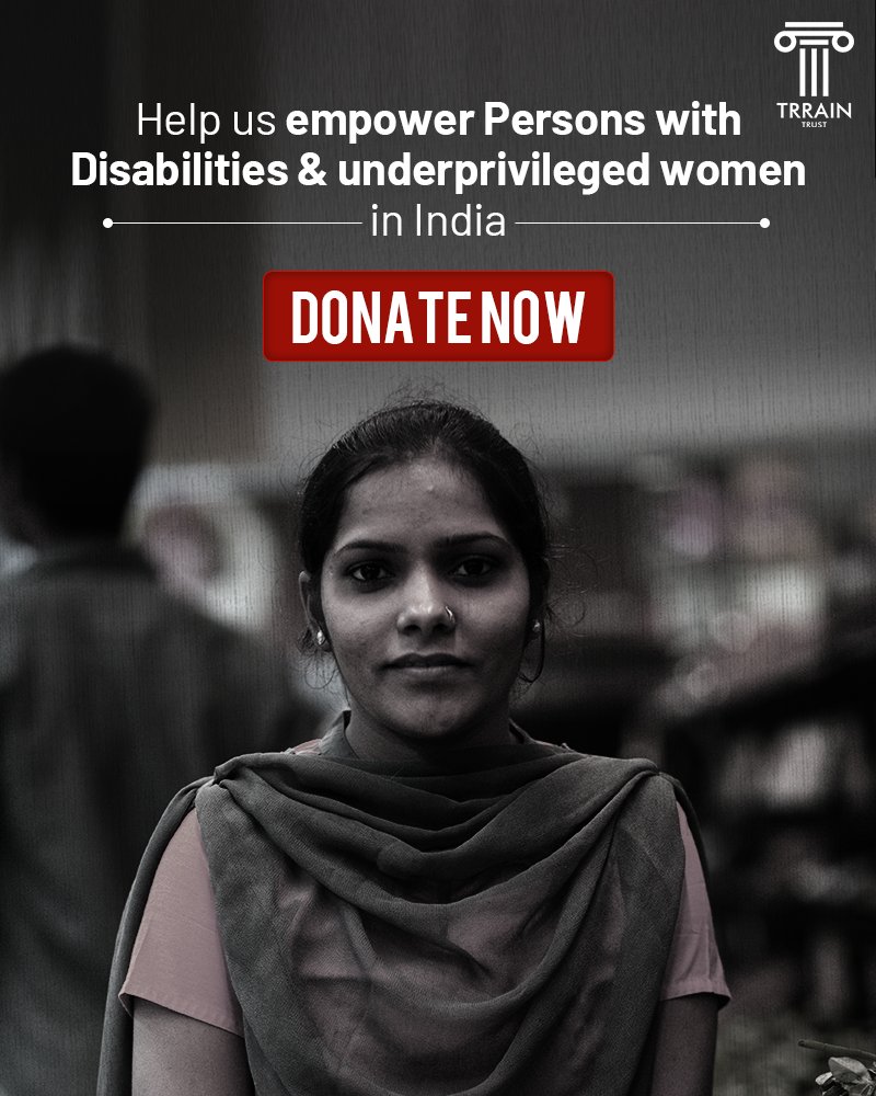 TRRAINindia's tweet photo. Your contribution can help create livelihood for #PersonswithDisabilities and underprivileged women.
All donations to #TRRAIN are eligible for 50% tax exemption under section the 80G of the Income Tax Act, 1961.
#DonateNow: https://t.co/b9269YQtxY
#Donation #LivelihoodCreation https://t.co/amA7WhThR3