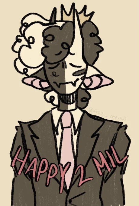 CONGRATS ON 2 MILLION FOLLOWERS YOU FUNKY LITTLE ENDER BOI 🎉

 #RANBOO2MIL #ranboofanart 