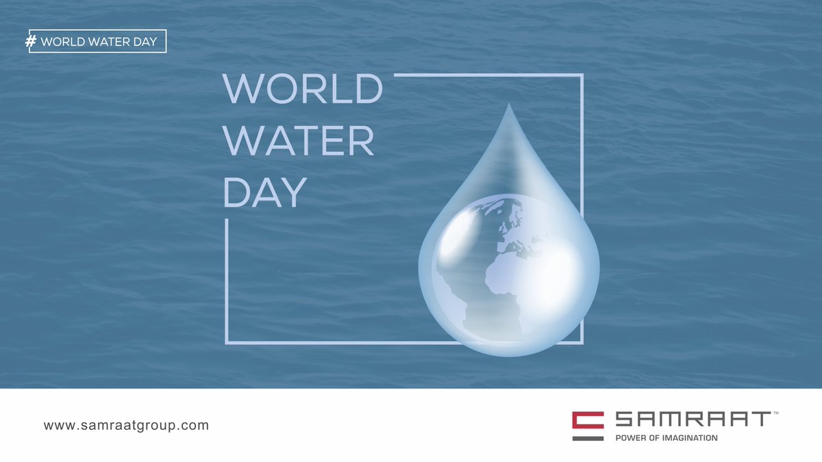 samraat_group's tweet photo. Water - a gift from mother earth.
Let us use it wisely & preserve it for our better future.
At Samraat Group we commit to utilise this gift wisely.
Happy World Water Day!
#everydayasia #worldwaterday #dontwastewater #savewater #saveplanet #samraatgroup #powerofimagination https://t.co/4CRVaAH0Ym