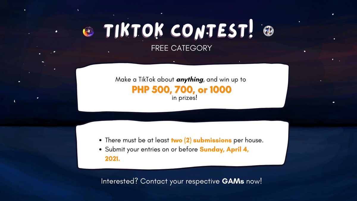 AC_EVC's tweet photo. Hello again, voyagers👋

ESports is not the only thing we've got in store for you😏

We're bringing back the Tiktok Competition!🤩 This time around, we have two😯 categories: individual👩 and group👯.

Check the pics below for more details!👇

#RaceToPolarisPt2 💫 https://t.co/4EgW7ZFlzY