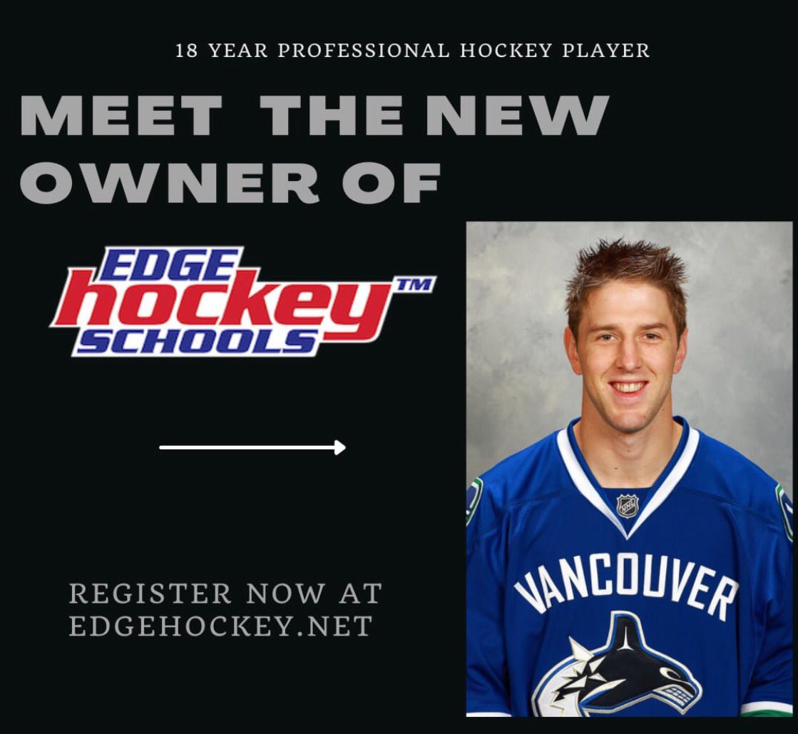 Excited to announce that I am the proud new co owner of Edge Hockey Schools.  We have hockey schools in August in Edmonton, Calgary, Carstairs and Strathmore.  For more information go to edgehockey.net or check us out on Instagram or Facebook @edgehockeyschools.