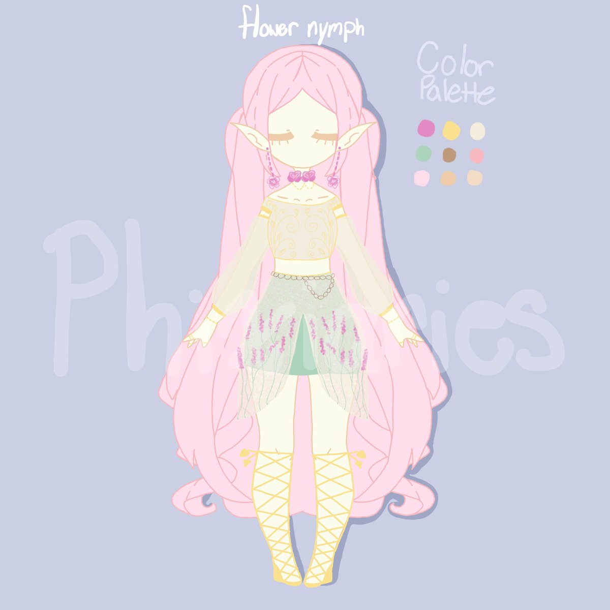 phixiaries's tweet photo. #rh concept art, flower nymph. i worked pretty hard on this ngl. if this actually gets any traction that would be amazing. i might post another version with more details. @nightbarbie #royalehighconcepts #royalehighconcept #royalehigh #royalehighart https://t.co/49N5ufUcN4