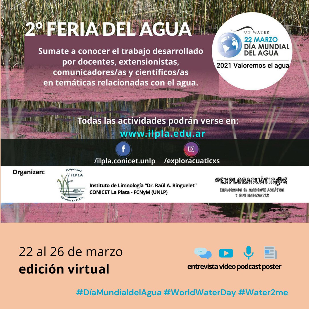 jgarciadesouza's tweet photo. Mañana arranca la #FeriaDelAgua! 35 propuestas repartidas entre videos, entrevistas, podcasts y pósters! En https://t.co/orG6tEN0MN y @exploracuaticxs 

#DiaMundialDelAgua #WorldWaterDay #Water2me https://t.co/8BTuIACCrt