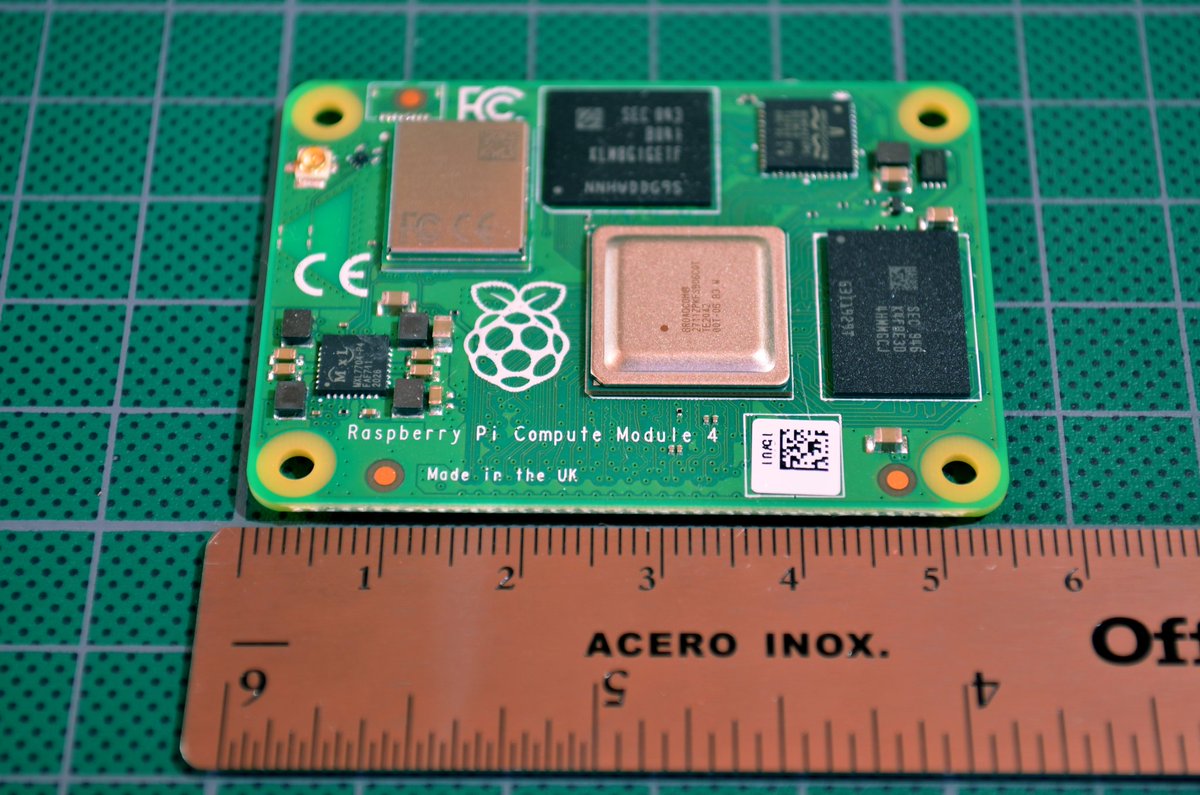 baijorge's tweet image. Finally, my @Raspberry_Pi #IOBoard &amp; #CM4104008 #ComputeModule were delivered yesterday!
My first impression: I can't believe how SMALL the #CM4 is 😁!
It's time to read the datasheets 😅
@Mirek34416541 @geerlingguy @EbenUpton @timonsku
#Electronics #ComputerVision #Robotics