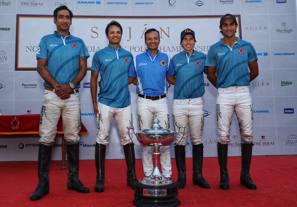 MPNaveenJindal's tweet photo. Winners of the Northern Indian Polo Championship- Team Jindal Panther.

Well played guys, great way to end the season 👍

@JindalPanther https://t.co/jpoJ0QE1Uq