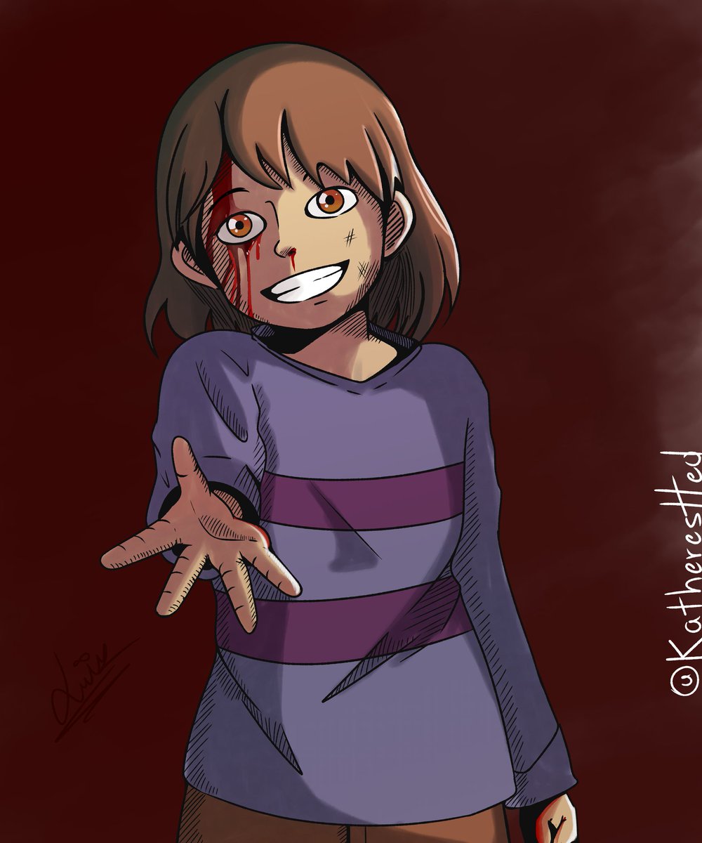 KatheresttK's tweet photo. You're Filled With DETERMIMATION...

#undertale #Frisk #undertaleFanart

Also check the speedpaint here:
https://t.co/VYWaqxaFbZ https://t.co/Dj6QBHxGKo