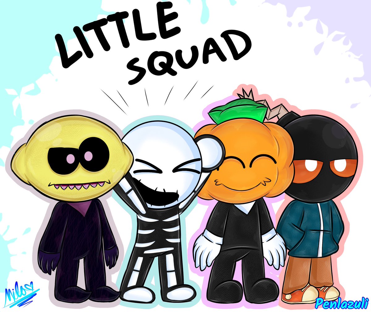 Pen_Lazuli's tweet photo. Little squad / escuadrón chikito X3
#Littlesquad
#fridaynightfunkin
#whitty
#lemondemon
#skidandpump https://t.co/0a9ujrUBMS