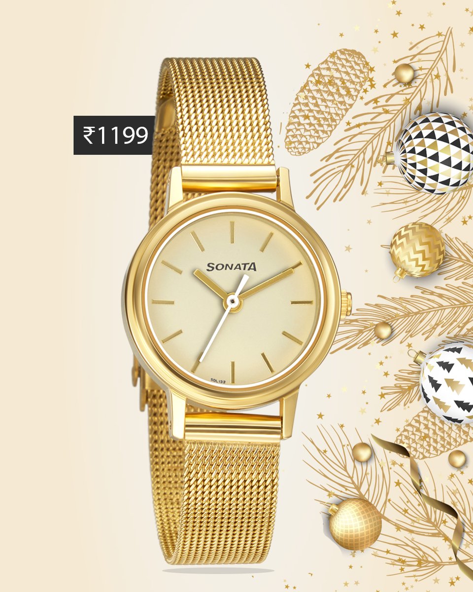SonataWatches's tweet photo. Sonata presents Ladies Essentials- designed with solid gold plated straps and elegant designs, it is the perfect blend of style and class to complement your look. Shop for yours now: https://t.co/PC3VsKHCmm
#SonataWatches #Essentials #WorkWear #Accessories #Gold #GoldIsBold https://t.co/WJAQpqtazC