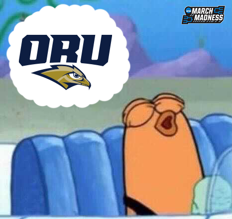 MarchMadnessMBB's tweet photo. The one person who picked Oral Roberts in the #Sweet16... 🤷‍♂️

#MarchMadness https://t.co/JH8pfdL7I6