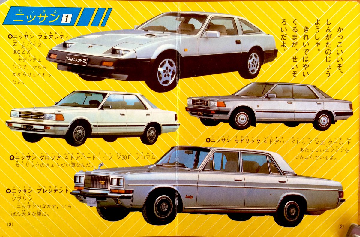 昭和59年発行『1984じどうしゃ大ずかん』を紹介していきます。おやっ